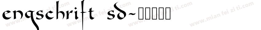 engschrift sd字体转换